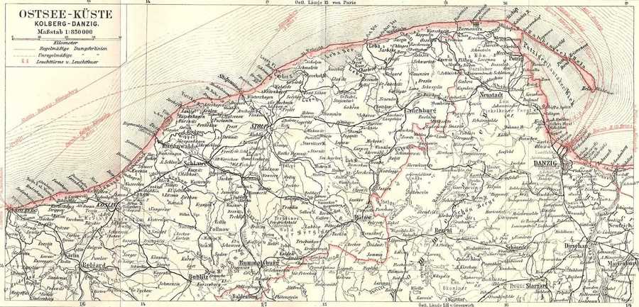Pomorze Gdańskie mapa